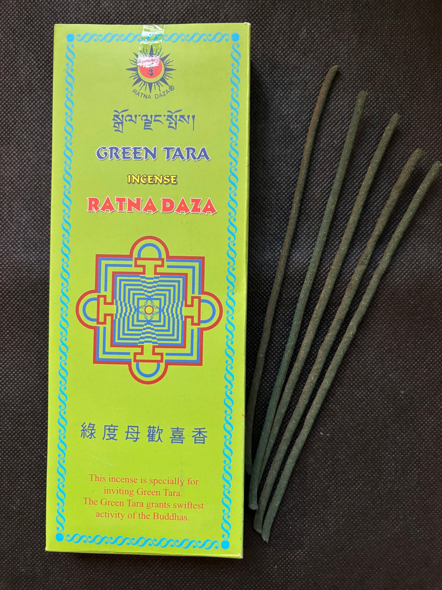 GREEN TARA | Tibetan incense | 80 sticks RATNA DAZA
