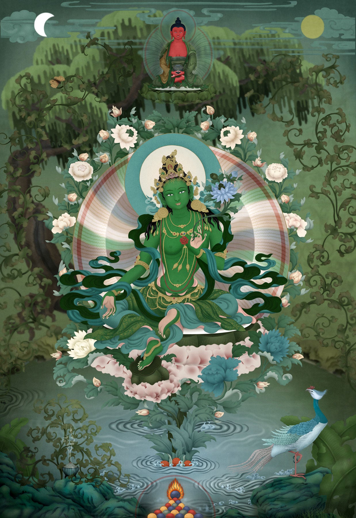 GREEN TARA | Tibetan incense | 80 sticks RATNA DAZA