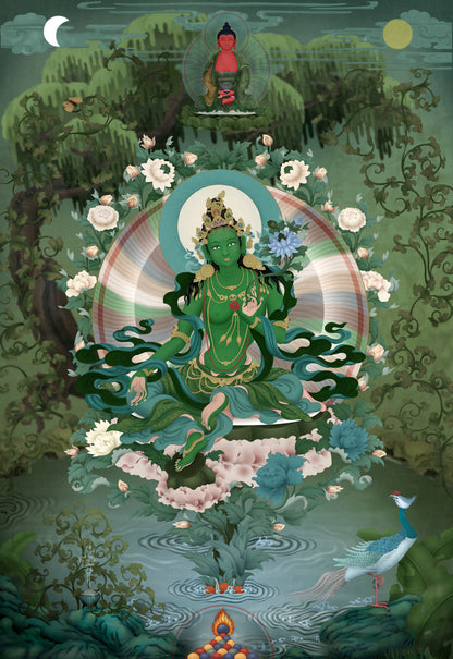 GREEN TARA | Tibetan incense | 80 sticks RATNA DAZA