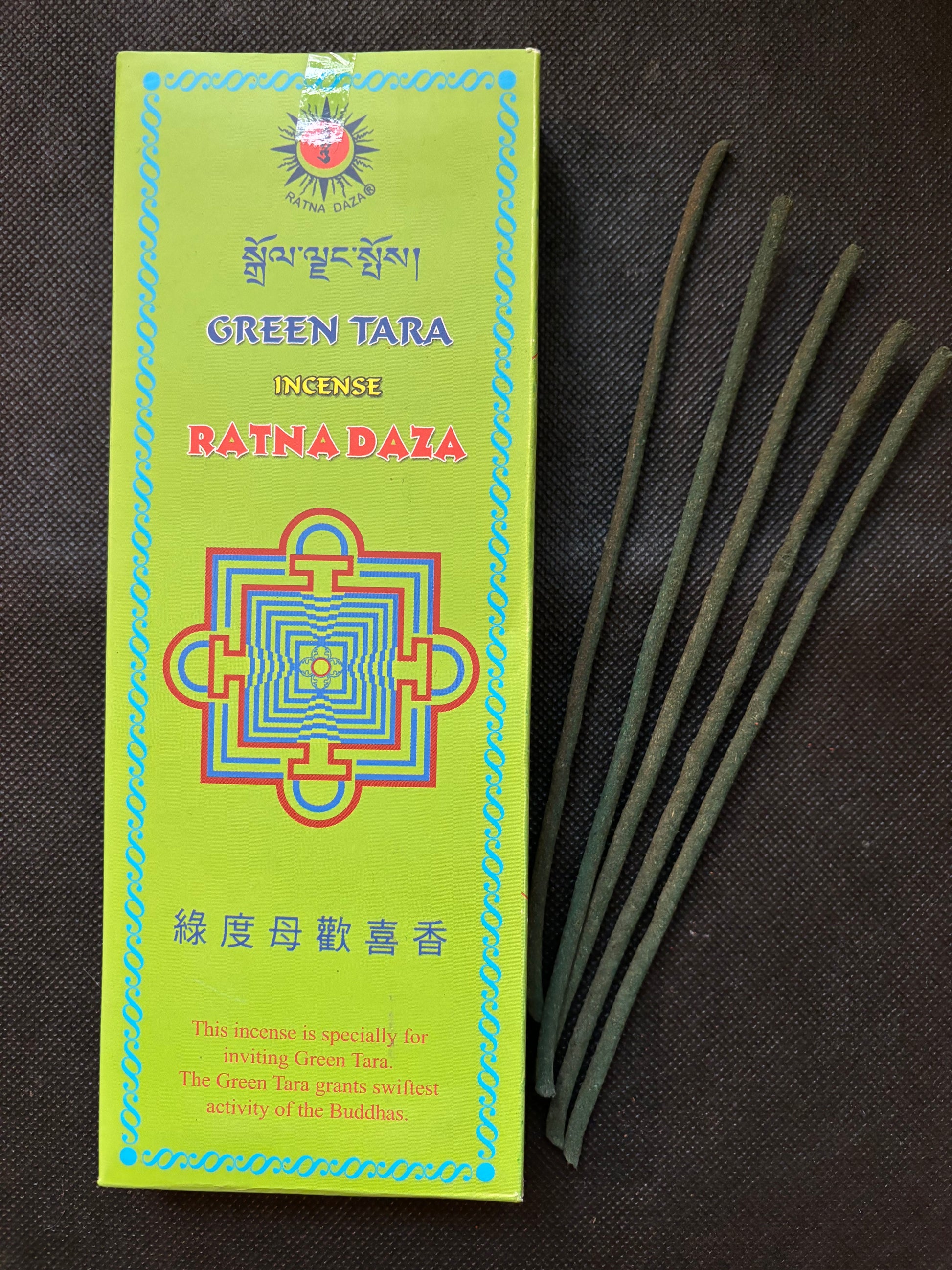 GREEN TARA | Tibetan incense | 80 sticks RATNA DAZA